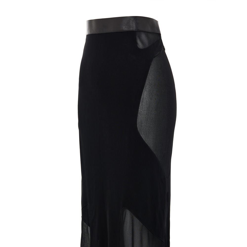 Tom Ford Black Viscose Skirt Tom Ford