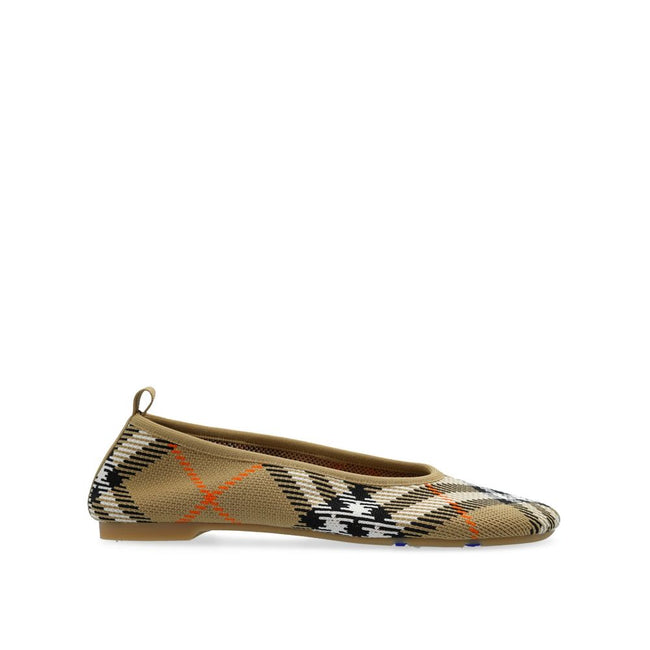 Burberry Checkered Knitted Ballerina Shoes Burberry