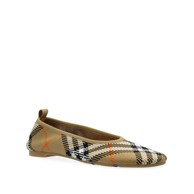 Burberry Checkered Knitted Ballerina Shoes Burberry