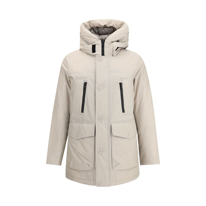 Woolrich Beige Cotton Parka Woolrich