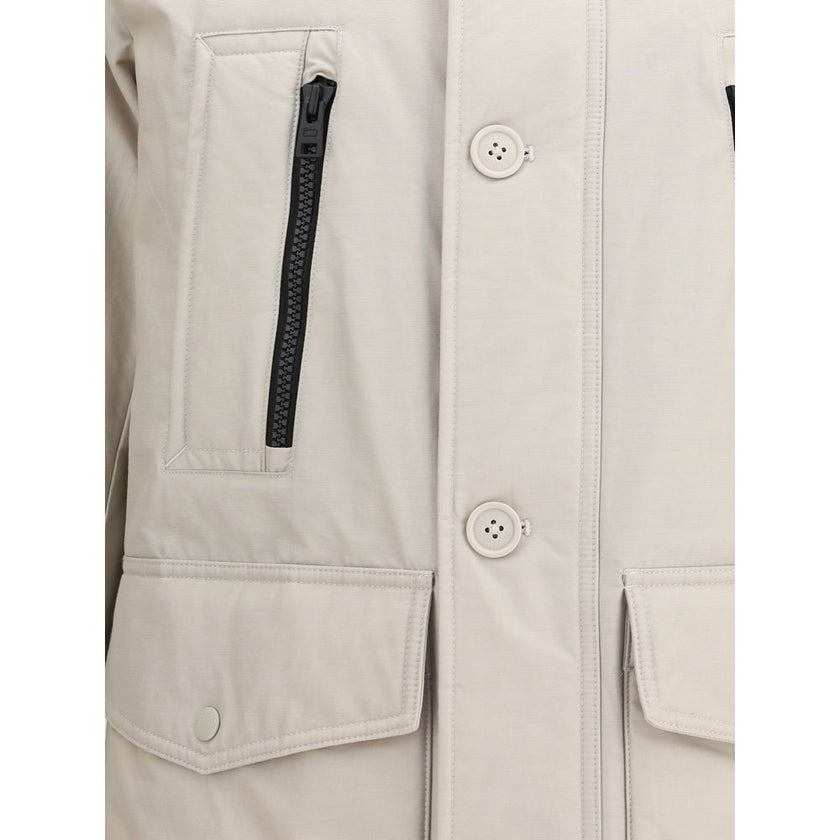 Woolrich Beige Cotton Parka Woolrich