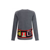 Comme Des Garçons Crewneck Sweater with colorful lettering Comme Des Garçons