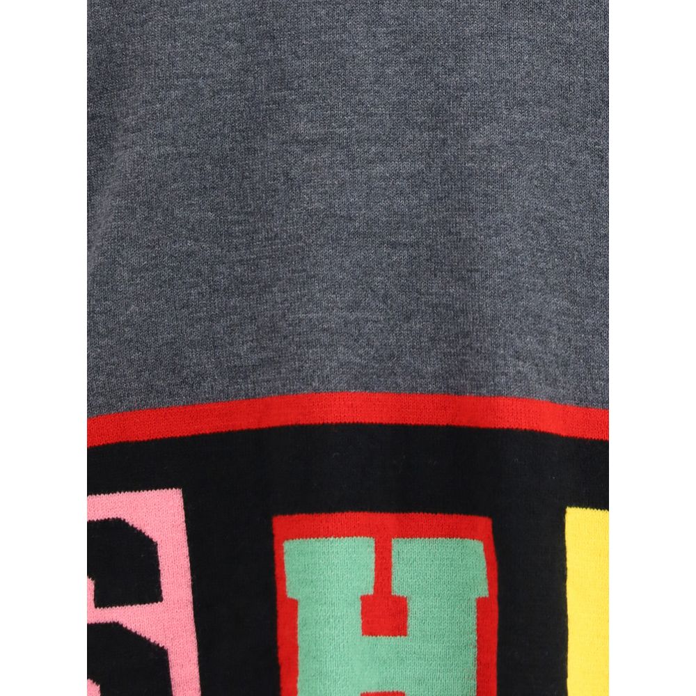 Comme Des Garçons Crewneck Sweater with colorful lettering Comme Des Garçons