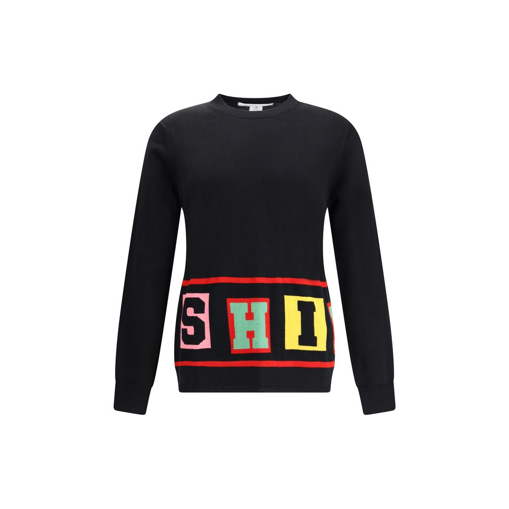 Comme Des Garçons Crewneck Sweater with colorful lettering Comme Des Garçons