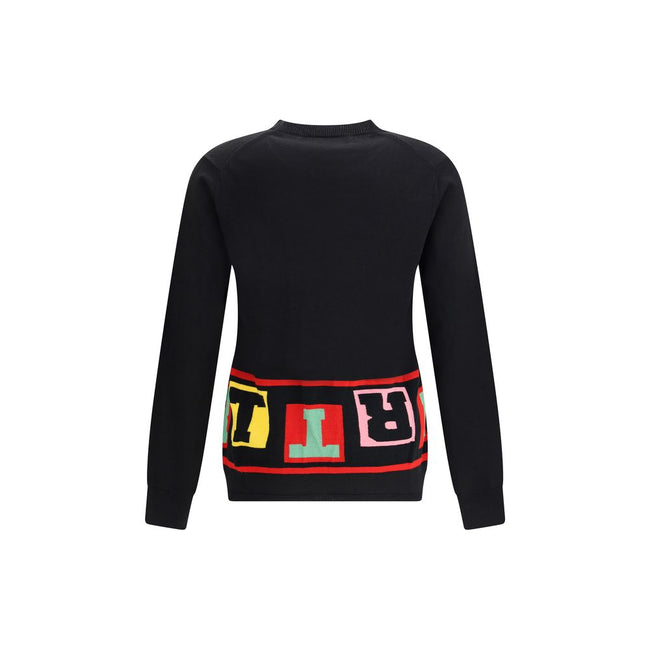 Comme Des Garçons Crewneck Sweater with colorful lettering Comme Des Garçons