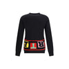 Comme Des Garçons Crewneck Sweater with colorful lettering Comme Des Garçons