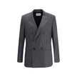 Ami Paris Double-breasted Blazer in Virgin Wool Ami Paris
