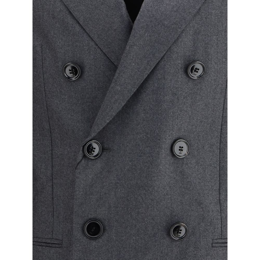 Ami Paris Double-breasted Blazer in Virgin Wool Ami Paris
