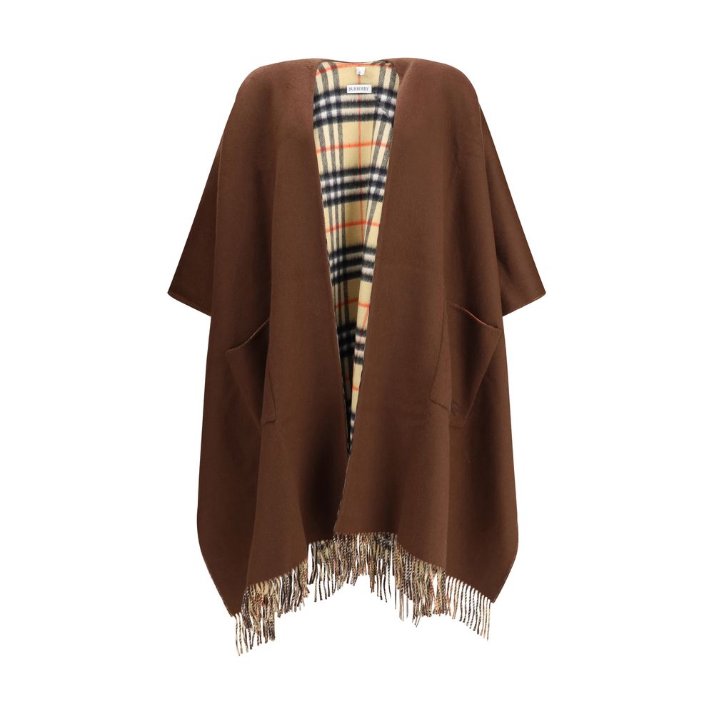 Burberry Reversible check wool cashmere Cape Burberry