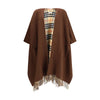 Burberry Reversible check wool cashmere Cape Burberry
