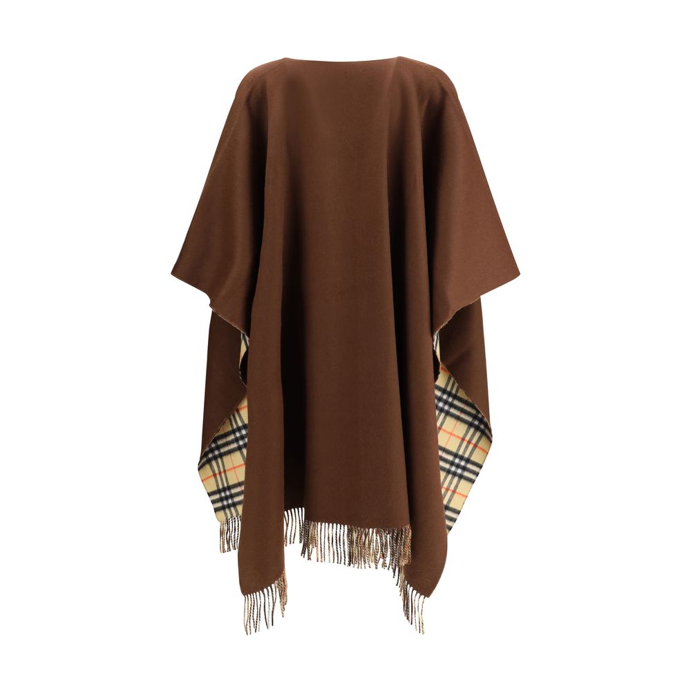 Burberry Reversible check wool cashmere Cape Burberry