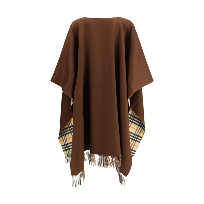 Burberry Reversible check wool cashmere Cape Burberry
