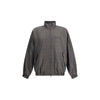 Balenciaga Zipped Jacket with Brown and Blue checked motif Balenciaga