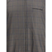 Balenciaga Zipped Jacket with Brown and Blue checked motif Balenciaga