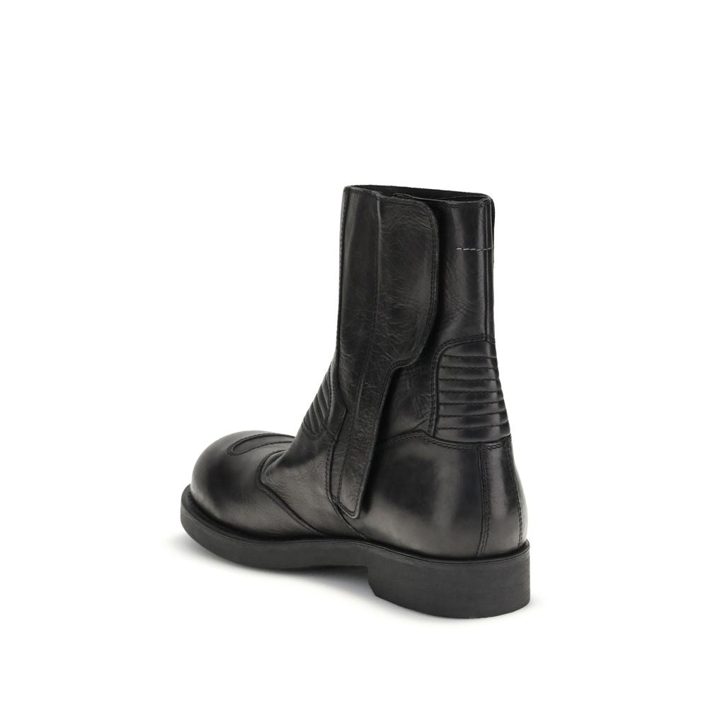 MM6 Leather Ankle Boots MM6