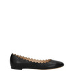 Chloé Black Leather Ballet Flats Chloé