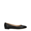Chloé Black Leather Ballet Flats Chloé