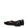 Chloé Black Leather Ballet Flats Chloé
