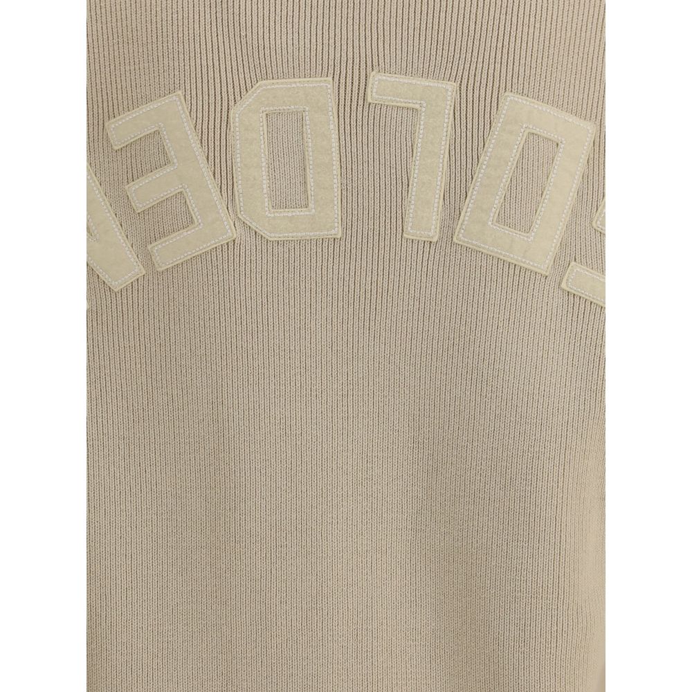 Golden Goose Beige ribbed-knit sweater Golden Goose