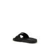 Off-White Black Slides with Bookish Logo Off-White