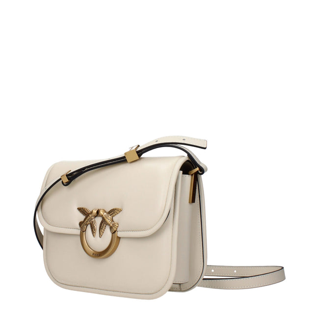 PINKO Beige Leather Crossbody Bags PINKO