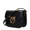 PINKO Black Leather Crossbody Bags PINKO