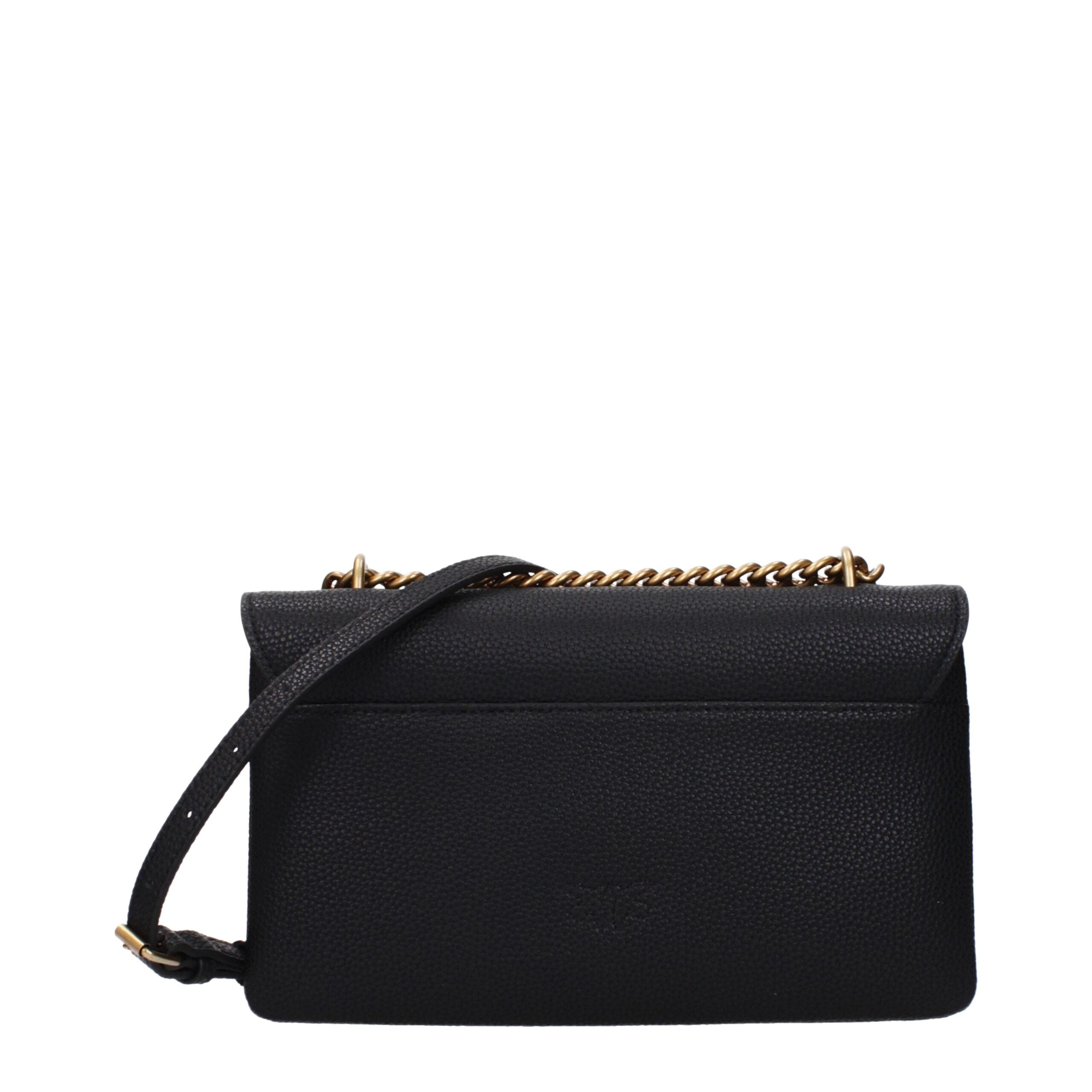 PINKO Black Leather Crossbody Bags PINKO