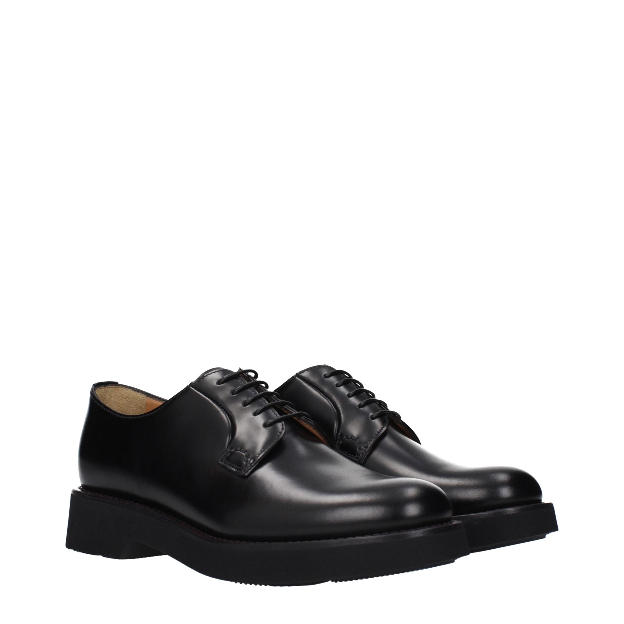 Church's Black Leather Oxfords And Derbies Church's