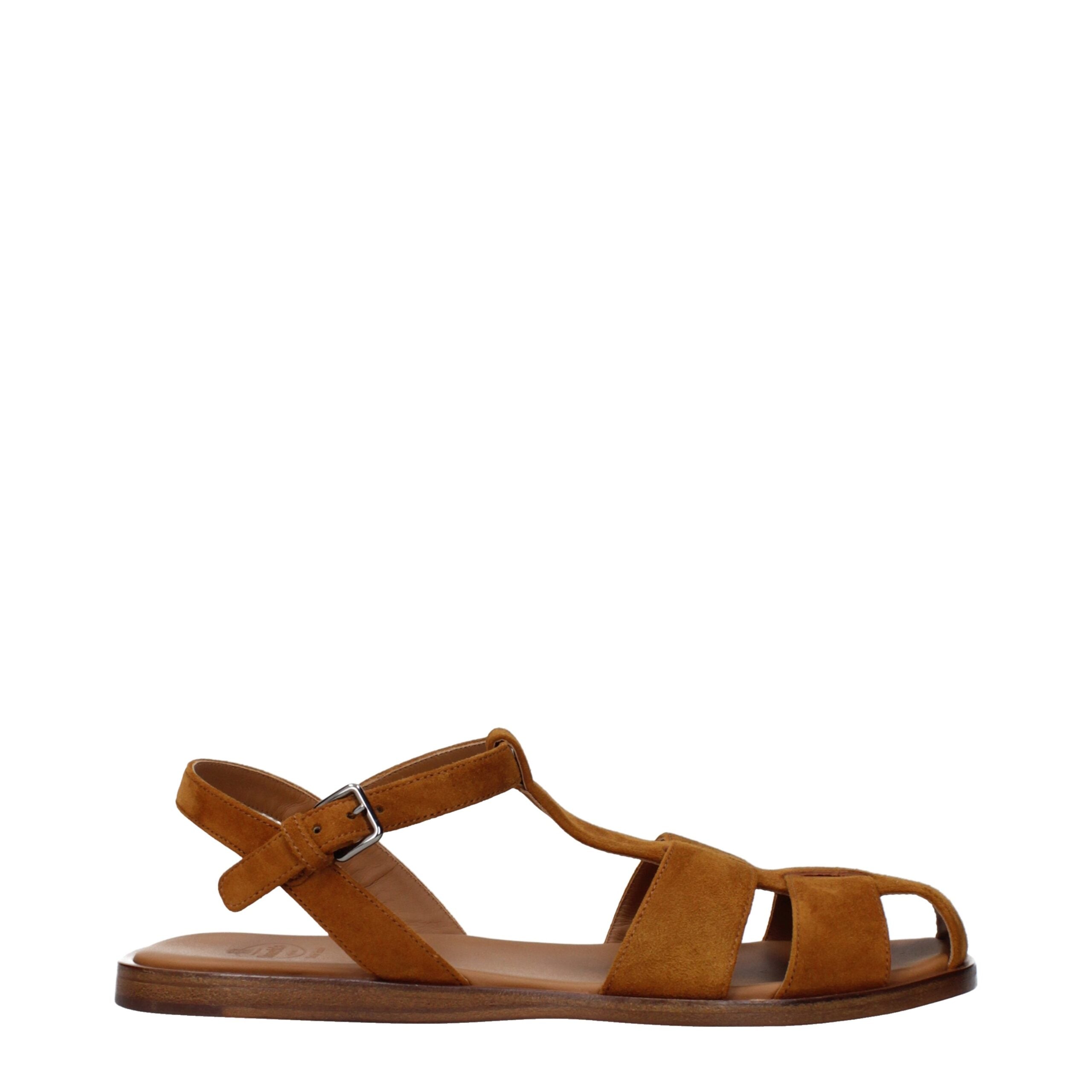 Church's Brown Leather Flat Sandals Church's