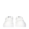 Dolce & Gabbana White Leather Low Tops Dolce & Gabbana