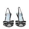Valentino Garavani Black Leather High Heel Pumps Valentino Garavani