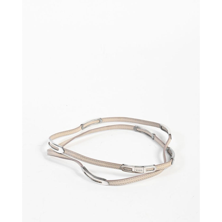 Tod's Beige Leather Bracelet Tod's