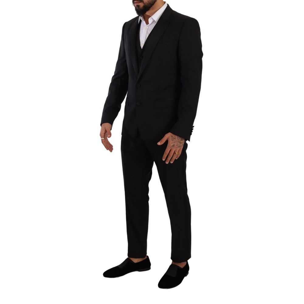 Dolce & Gabbana Black Wool Suits & Blazer Dolce & Gabbana