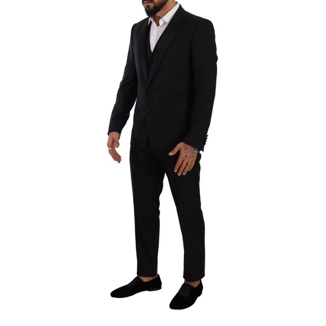 Dolce & Gabbana Black Wool Suits & Blazer Dolce & Gabbana