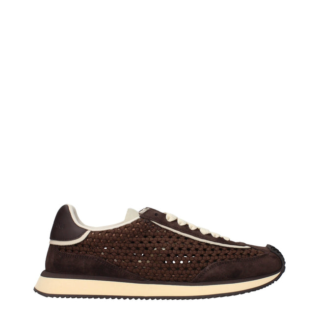 Dolce & Gabbana Brown Fabric Low Tops Dolce & Gabbana