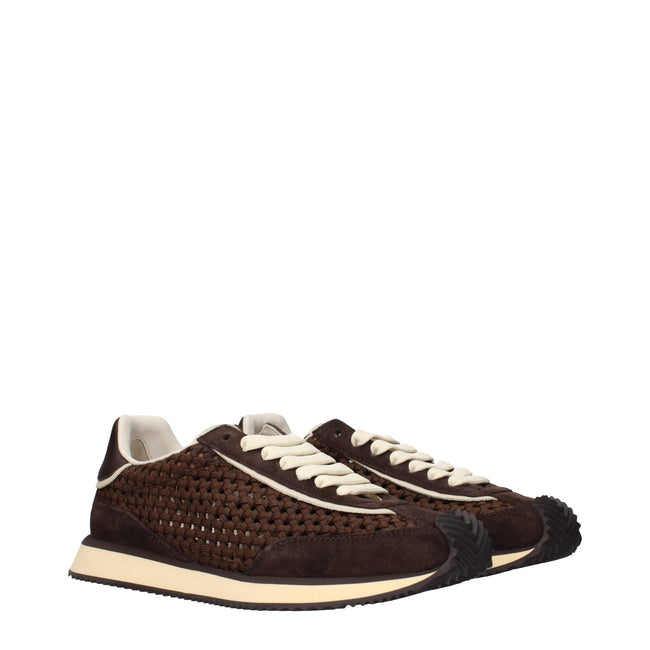 Dolce & Gabbana Brown Fabric Low Tops Dolce & Gabbana