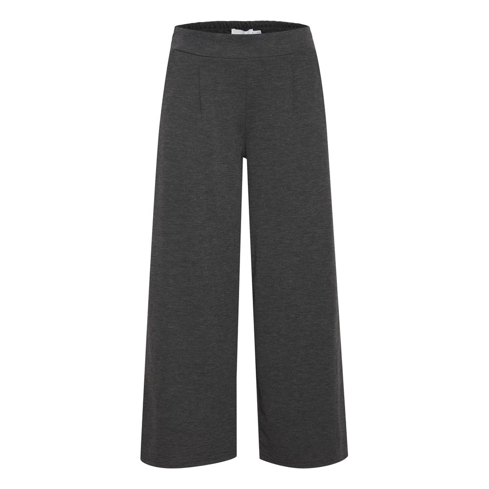 ICHI Gray Recycled Polyester Pant ICHI