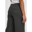 ICHI Gray Recycled Polyester Pant ICHI