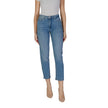 ICHI Light Blue Cotton Mom Jean ICHI