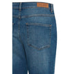 ICHI Blue Cotton Mom Jean ICHI