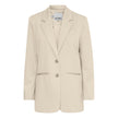 ICHI Beige Recycled Polyester Blazer ICHI