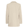 ICHI Beige Recycled Polyester Blazer ICHI