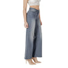 ICHI Gray Cotton Bootcut Jean ICHI