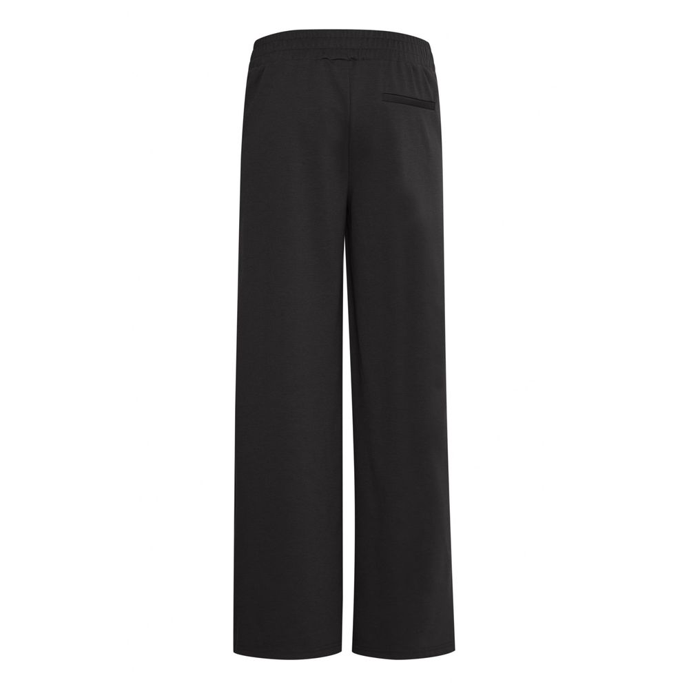 ICHI Black Recycled Polyurethane Pant ICHI