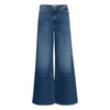 ICHI Blue Cotton Bootcut Jean ICHI