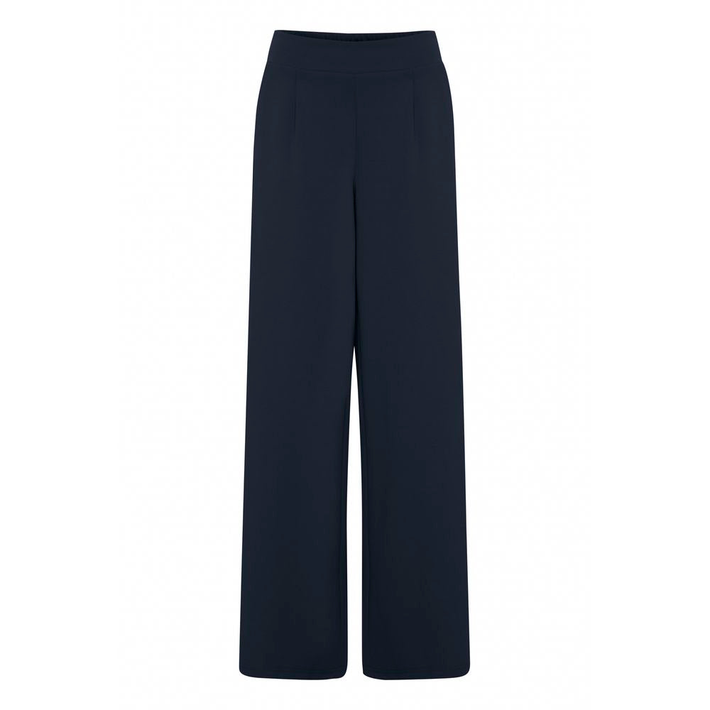 ICHI Blue Recycled Polyurethane Pant ICHI
