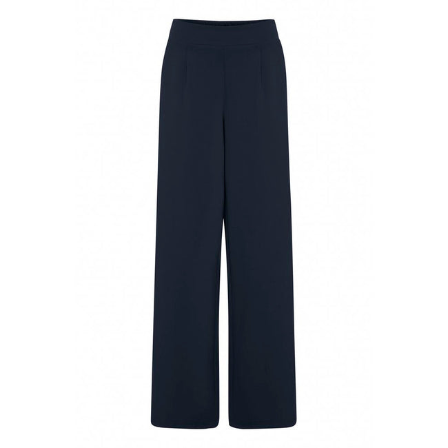 ICHI Blue Recycled Polyurethane Pant ICHI