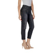ICHI Black Cotton Mom Jean ICHI