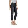 ICHI Black Cotton Mom Jean ICHI
