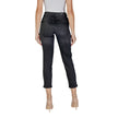 ICHI Black Cotton Mom Jean ICHI